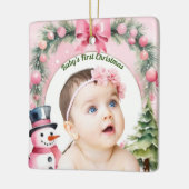 Babys Eerste Kerstmis Keramisch Ornament (Links)