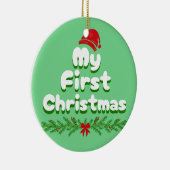 Babys Eerste Kerstmis Keramisch Ornament (Rechts)