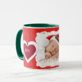 Baby's Eerste Kerstmis Koffie Mok Keepsake (Voorkant links)