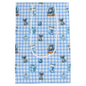 Baby's Eerste Kerstmis Magie! Medium Cadeauzakje (Achterkant)