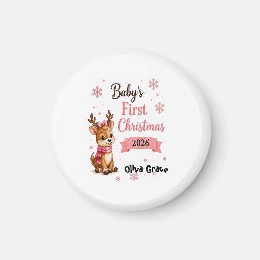 Baby's eerste kerstmis magneet (Voorkant)
