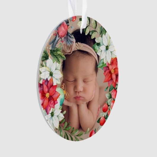 Baby's eerste kerstmis met acrylhoudend Ornament (voorkant)