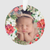 Baby's eerste kerstmis met acrylhoudend Ornament (voorkant)