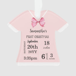 Baby's Eerste Kerstmis met foto Ornament