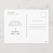 Baby's eerste Kerstmis Moderne Eenvoudige Foto Feestdagenkaart (Achterkant)