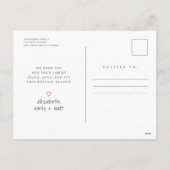 Baby's eerste Kerstmis Moderne Eenvoudige Foto Feestdagenkaart (Achterkant)