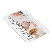 Baby's eerste Kerstmis Moderne Eenvoudige Foto Magneet (Rechterzijde)