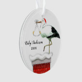 Baby's eerste kerstmis ornament (voorkant)