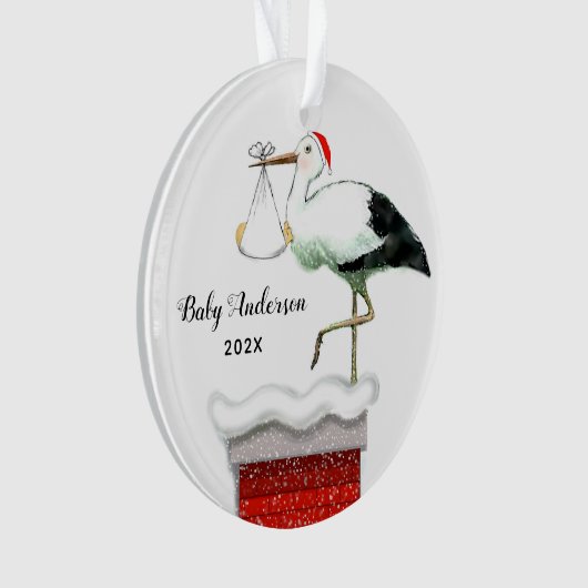 Baby's eerste kerstmis ornament (voorkant)