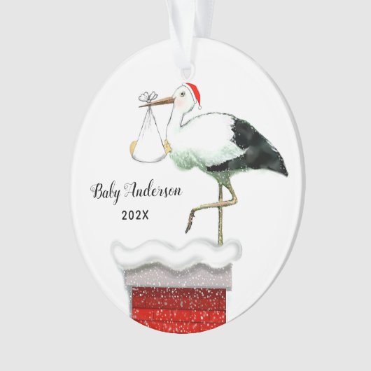Baby's eerste kerstmis ornament (voorkant)