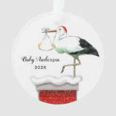 Baby's eerste kerstmis ornament (voorkant)