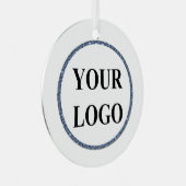 Baby's Eerste Kerstmis Ornamenten ADD LOGO Elegant (Voorkant Rechts)