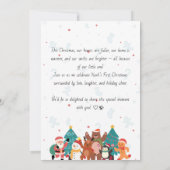 Baby's Eerste Kerstmis Persoonlijk Kaart (Achterkant)