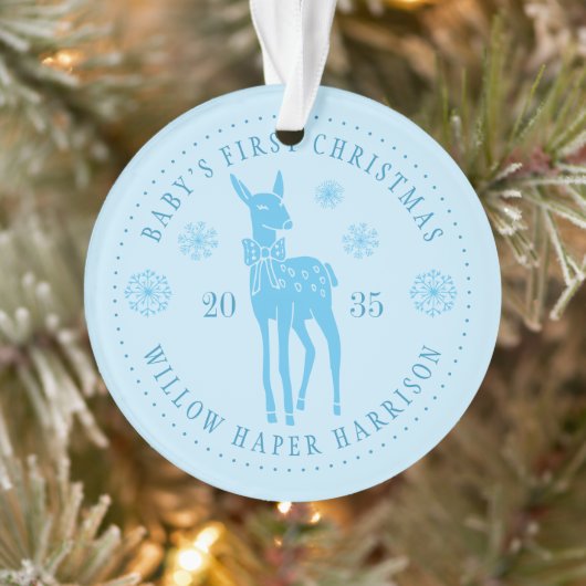 Baby's Eerste Kerstmis Persoonlijke Aandenken Ornament (Boom)