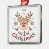 Baby's Eerste Kerstmis Rendier Ornament (Links)
