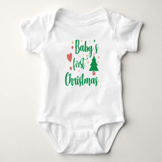 Baby's Eerste Kerstmis Romper (Voorkant)