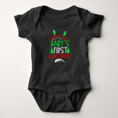 Baby's eerste kerstmis Schattige Romper (Voorkant)