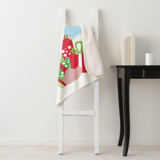 🎄Baby's Eerste Kerstmis Sherpa Deken (In situ)