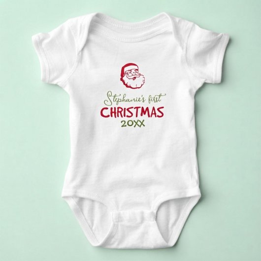 Baby's Eerste Kerstmis Sinterklaas Persoonlijk Romper