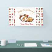 Baby's Eerste Kerstmis Spandoek (Beurs)