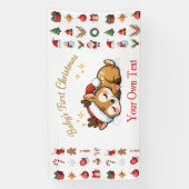 Baby's Eerste Kerstmis Spandoek (Verticaal)