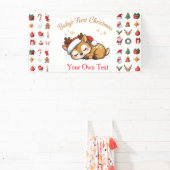 Baby's Eerste Kerstmis Spandoek (Insitu)