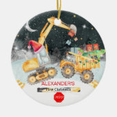 Baby's Eerste Kerstmis Versiering Keramisch Ornament (Voorkant)