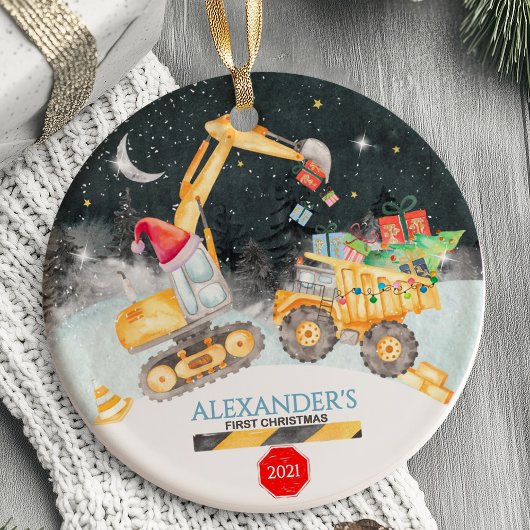 Baby's Eerste Kerstmis Versiering Keramisch Ornament
