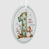 Baby's eerste kerstornament ornament (voorkant)