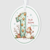 Baby's eerste kerstornament ornament (voorkant)