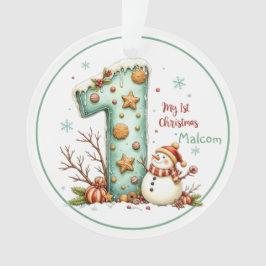 Baby's eerste kerstornament ornament