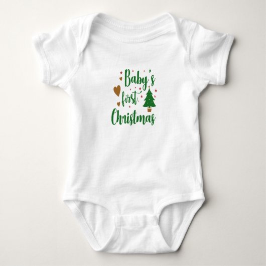 Baby's eerste kerstpak romper (Voorkant)
