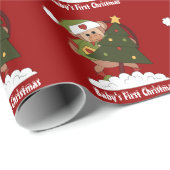 Baby's Eerste kerstpapier Cadeaupapier (Rol Hoek)