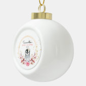 Baby's eerste kerstpinguïn keramische bal ornament (Rechts)