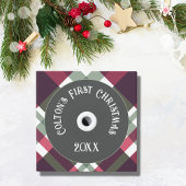 Baby's Eerste Kerstplein Foto's Decoratie