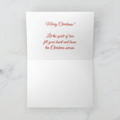 Baby's eerste kerstrood - FOTO VAN UW BABY Kaart (Binnen)