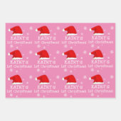 Baby's eerste kerstroze kerstkerstkerstkerstman me inpakpapier vel (Voorkant 2)