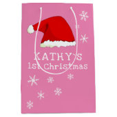 Baby's eerste kerstroze kerstkerstkerstkerstman me medium cadeauzakje (Voorkant)