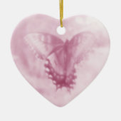 Baby's eerste kerstroze Swallowtail Butterfly Keramisch Ornament (Voorkant)
