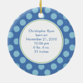 Baby's eerste kerstsieraap keramisch ornament (Achterkant)