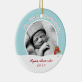 Baby's eerste kerstsieraden keramisch ornament (Rechts)