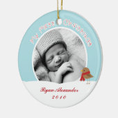Baby's eerste kerstsieraden keramisch ornament (Links)