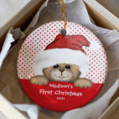 Baby's eerste kerstsierkerstkerstkerstkerstkerstke keramisch ornament