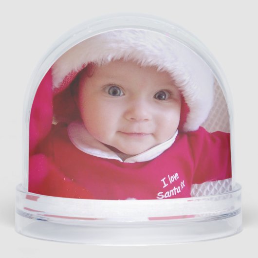 Baby's eerste kerstsneeuwbol met foto sneeuwbol (Voorkant)