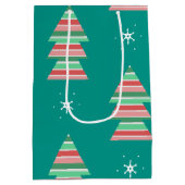 Baby's eerste kerstsneeuwbol Snowflakes-boom Medium Cadeauzakje (Achterkant)