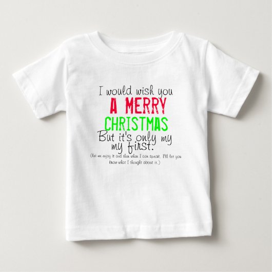 Baby's eerste kerstt-shirt (Voorkant)