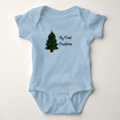 Baby's eerste kersttrui romper (Voorkant)