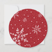 Baby's eerste kerstvakantie geboorte aankondiging (Achterkant)