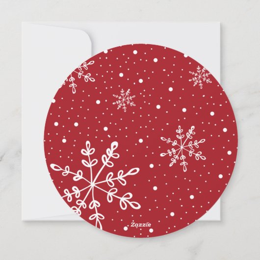 Baby's eerste kerstvakantie geboorte aankondiging (Achterkant)