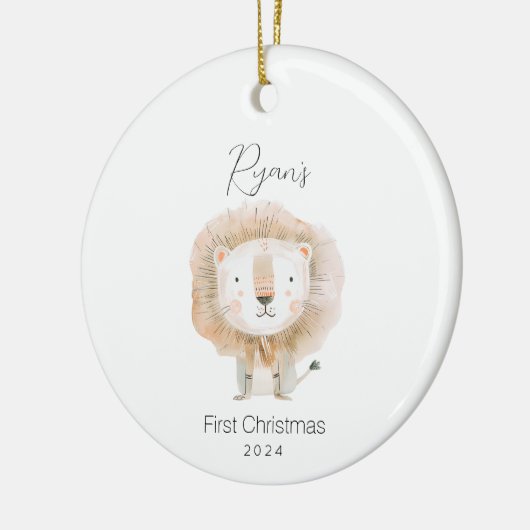 Baby's eerste kerstvakantie Ornament (Links)